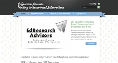 Desktop Screenshot of edresearch.com