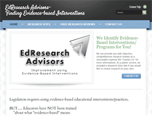 Tablet Screenshot of edresearch.com